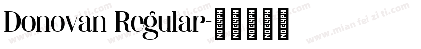 Donovan Regular字体转换